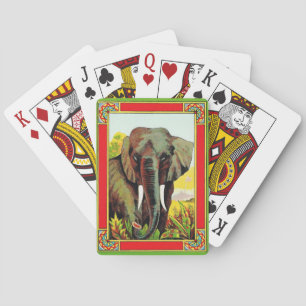 Vintage Olifant Speelkaarten
