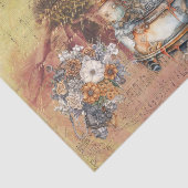 Vintage ontkoppelen Ephemera Steampunk bruiloft Tissuepapier (Detail)