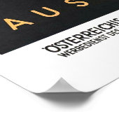 Vintage, Oostenrijk Poster (Hoek)