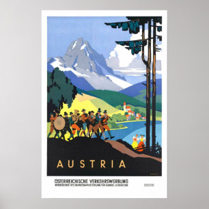 Vintage, Oostenrijk Poster