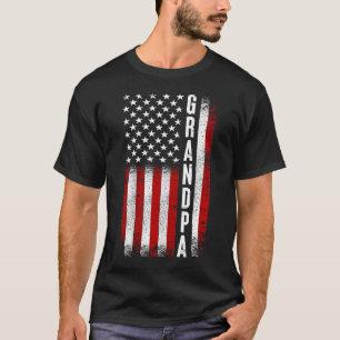 Vintage Opa Patriottische Amerikaanse Vlag Best T-shirt