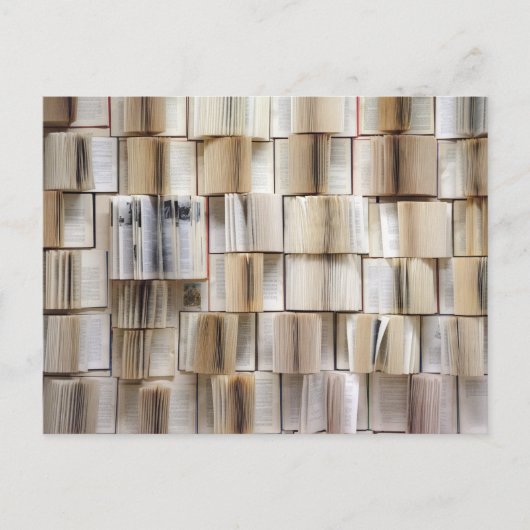 Vintage Open Boeken Boeken Pagina's Briefkaart (Voorkant)