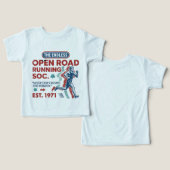 Vintage Open Road Running Club Rétro Runner Tee (Design Recto & Verso)