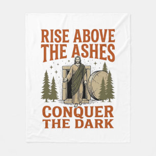 Vintage Opstanding Cave Quote Gravure Shirt De Fleece Deken