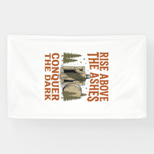 Vintage Opstanding Grotten Citaat Gravure Shirt De Spandoek