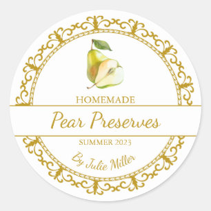 Vintage or fait maison Pear Preserve Étiquette