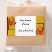 Vintage Oranges Rustique Custom Canning Étiquette (En situation)