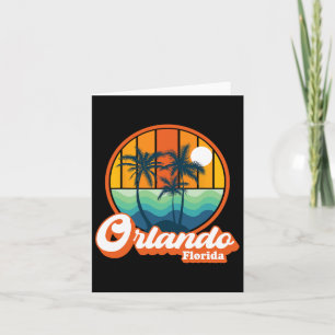 Vintage Orlando Florida Zomer Vakantie Strand Souv Kaart