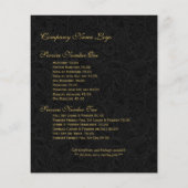 Vintage Ornament zwart/wit Flyer (Achterkant)