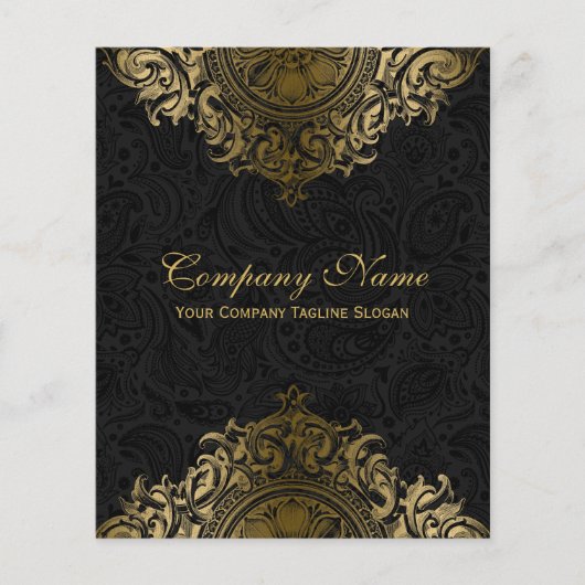 Vintage Ornament zwart/wit Flyer (Voorkant)