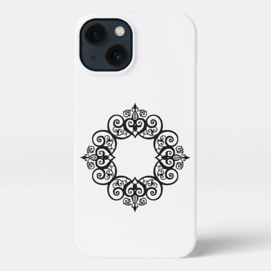 Vintage Ornamental Frame iPhone Hoesje (Achterkant)