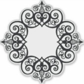 Vintage Ornamental Frame Sticker (Voorkant)