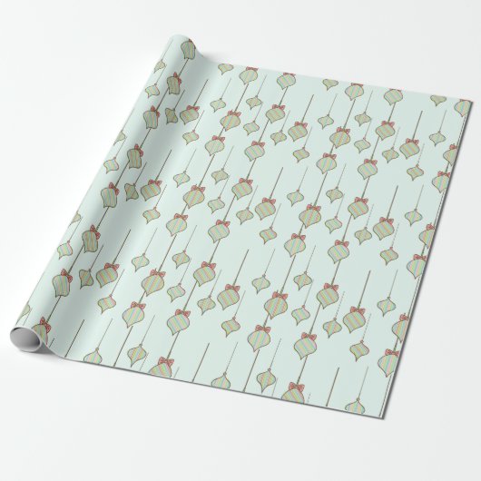 Vintage Ornamenten Cadeaupapier (Uitgerold)