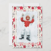 Vintage Ornamenten Feestdagenkaart (Voorkant)