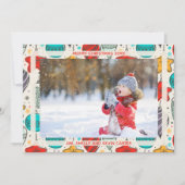 Vintage Ornamenten Feestdagenkaart (Voorkant)