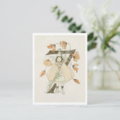 Vintage Ottilia Adelborg Bloemennummer - 7 Briefkaart (Staand voorkant)