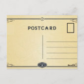 vintage oude tijd briefkaart (Achterkant)