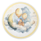 Vintage Over the Moon Keramische Knop (Voorkant)