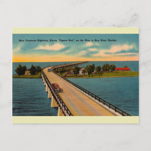 Vintage Overseas Highway Florida Keys Briefkaart