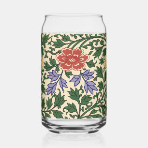 Vintage Owen Jones Chinees Peony Patroon Blikvorm Glas