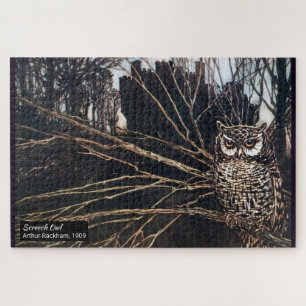 Vintage Owl Castle Gothic Fairy Tale Arthur Rackha Legpuzzel