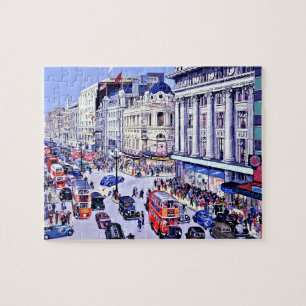 Vintage Oxford Street Londen Puzzel
