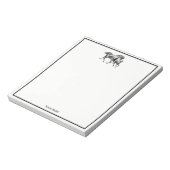 Vintage paarden Moeder Baby Notitieblok (Gedraaid)