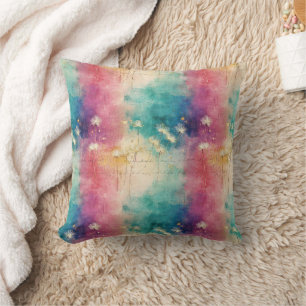 Vintage Paardenbloem Abstract Patroon (4) Kussen