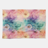 Vintage Paardenbloem Abstract Patroon (5) Theedoek (Horizontaal)