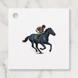 Vintage paardenrennen jockey vector ontwerp_1 bedankjes labels