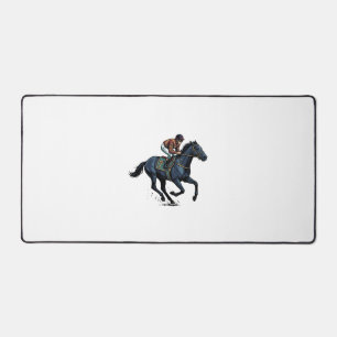 Vintage paardenrennen jockey vector ontwerp_1 bureaumat