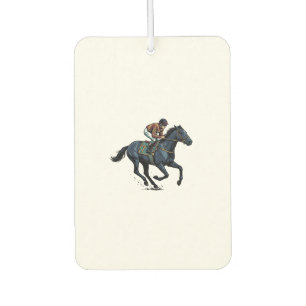 Vintage paardenrennen jockey vector ontwerp_1 luchtverfrisser