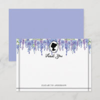 Vintage Paarse Bloemen Regency Tijdperk Bruiloft 