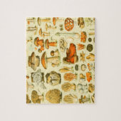 Vintage paddenstoel Botanische kunst Legpuzzel (Verticaal)