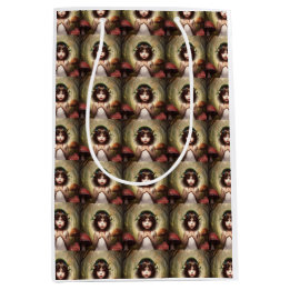 vintage paddenstoel fee lelie cadeauverpakking medium cadeauzakje