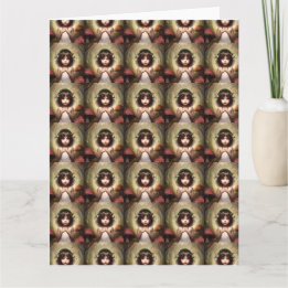 vintage paddestoel fee lelie cadeauverpakking kaart