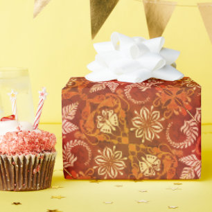 Vintage paisley-latte-art cadeaupapier