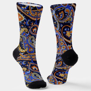 Vintage paisley patroon, Perzisch bloemendesign Sokken