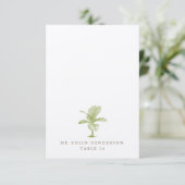 Vintage Palm Bestemming Strand Plaatjes Kaart (Staand voorkant)