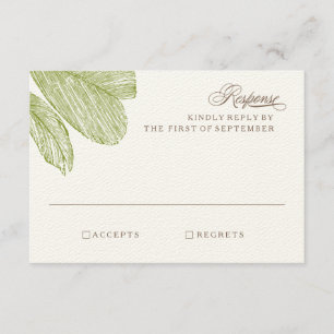 Vintage Palm Destination Beach Mariage RSVP
