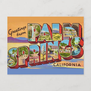 Vintage Palm Springs Groet Ansichtkaart Briefkaart