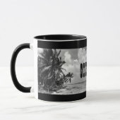 Vintage Palm Trees Personalised Mok (Links)