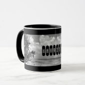 Vintage Palm Trees Personalised Mok (Voorkant links)