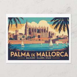 Vintage Palma de Mallorca Briefkaart