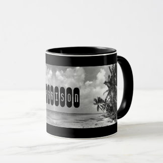 Vintage Palmbomen Persoonlijk Mok