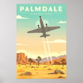 Vintage Palmdale California Poster (Voorkant)
