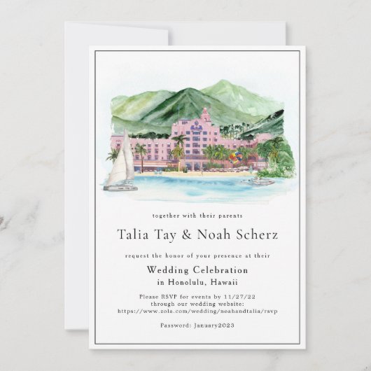 Vintage Palms | Hawaiiaanse Trouw Itinerary (Voorkant)