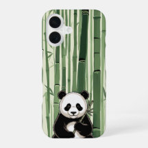 Vintage Panda Hoesje met Bamboe