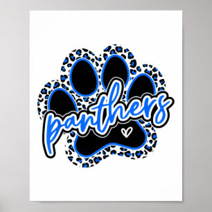 Vintage Panthers School Sport Naam Spirit Go Ck T Poster
