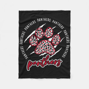 Vintage Panthers School Sportnaam Spirit Terug Naa Fleece Deken